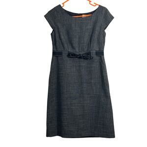 Studio 1 sleeveless blue belted dress size 6 career Officewear business